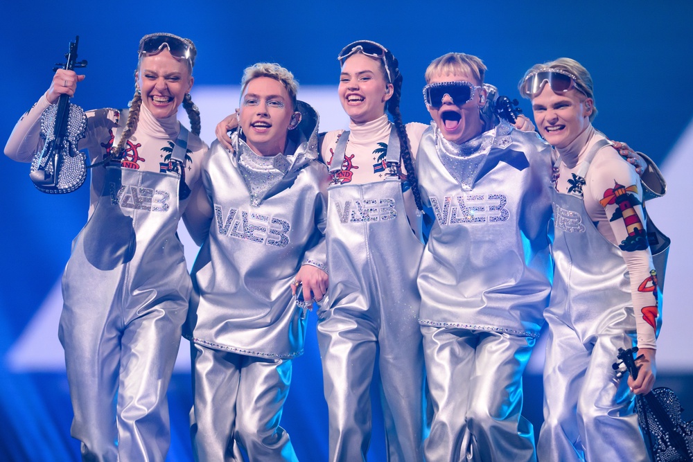 Icelandic act Vaeb at last year's grand final (Getty)