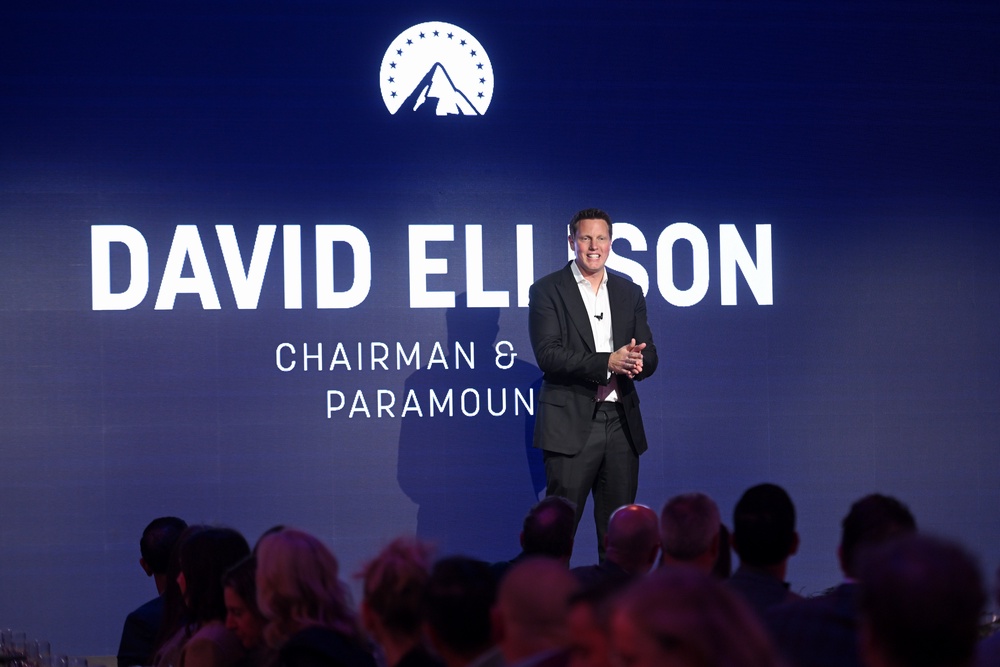 David Ellison, seen here in New York City earlier this year, hired Bari Weiss as editor-in-chief of CBS News after he became chairman and CEO of Paramount Skydance (Getty)