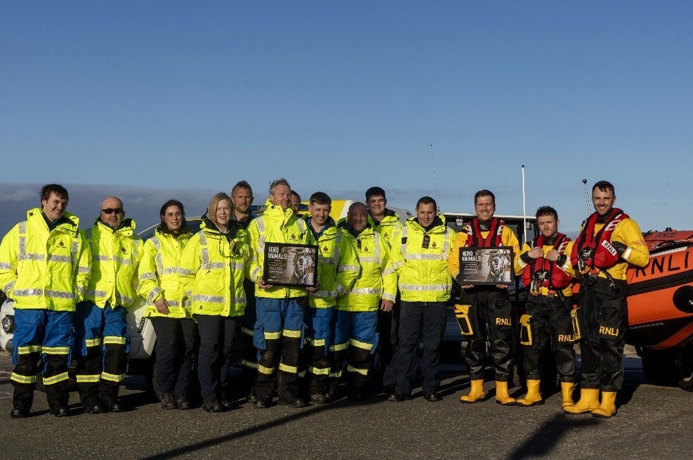 The crew members of North Berwick RNLI (PETA/PA Wire/PA Wire)