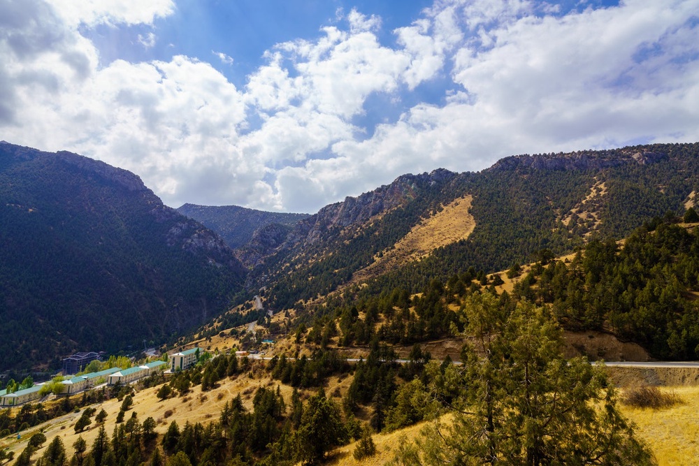 The Zaamin National Park is a huge contrast to the vast plains that lead there (Getty Images)
