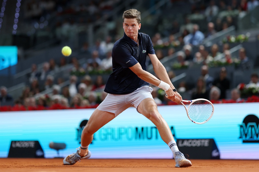 Alexander Blockx's stunning run in Madrid was brought to an end by Alexander Zverev (Getty)