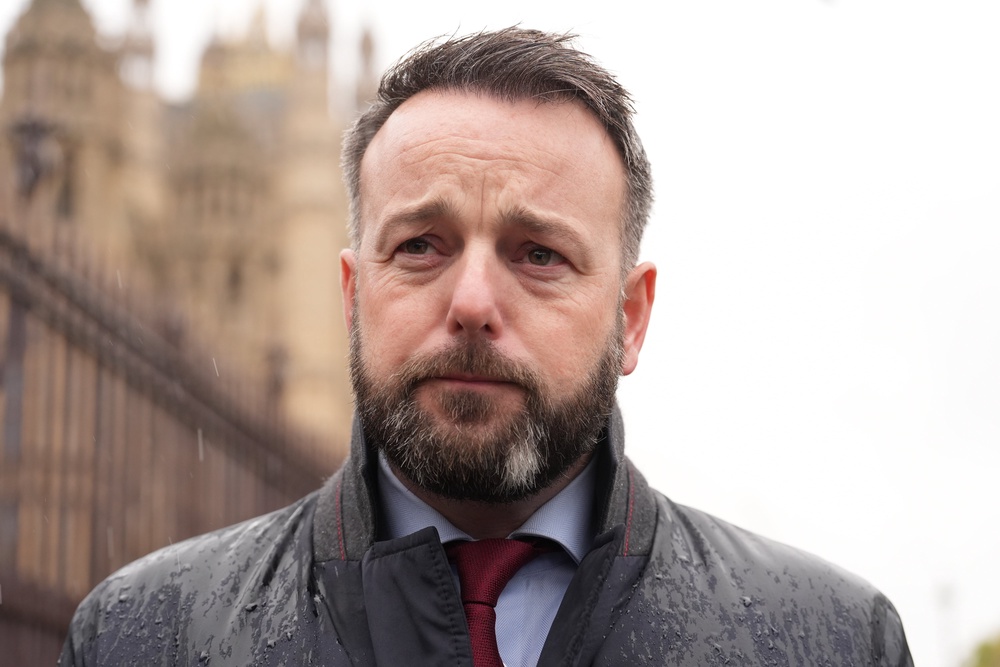Colum Eastwood speaking to the media (PA) (PA Archive)
