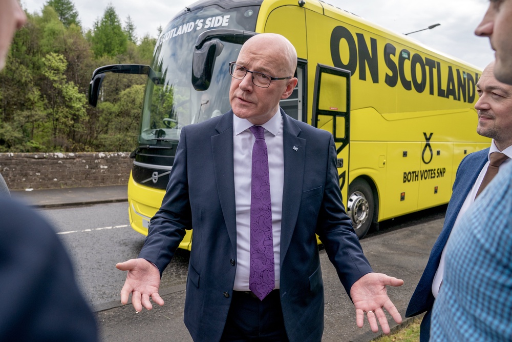 First Minister John Swinney said he condemned political violence (Jane Barlow/PA) (PA Wire)