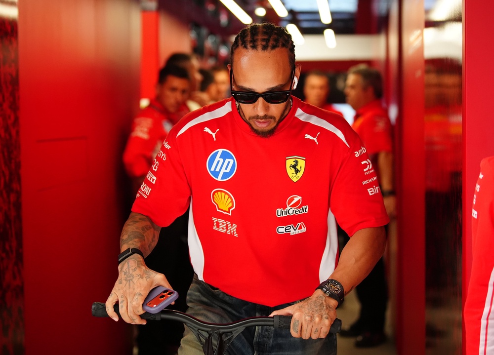 Lewis Hamilton at the Miami Grand Prix (Bradley Collyer/PA) (PA Wire)