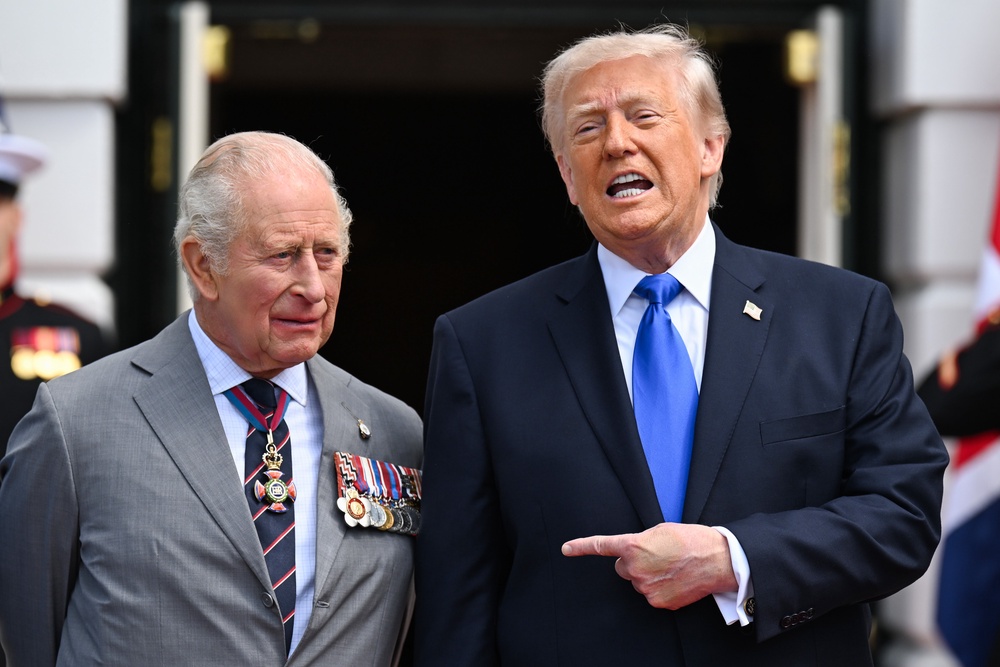 US President Donald Trump praises the King as he bids farewell to his royal guest. Samir Hussein/PA (PA Wire)