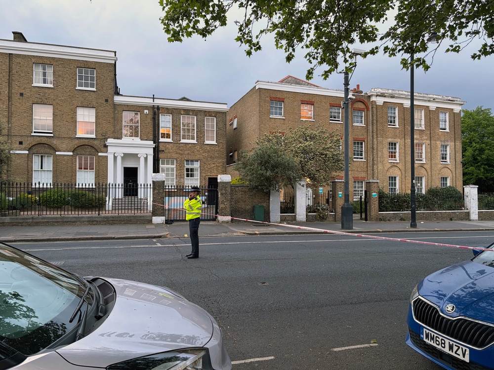 A police cordon on Acre Lane in Brixton, south London (PA)