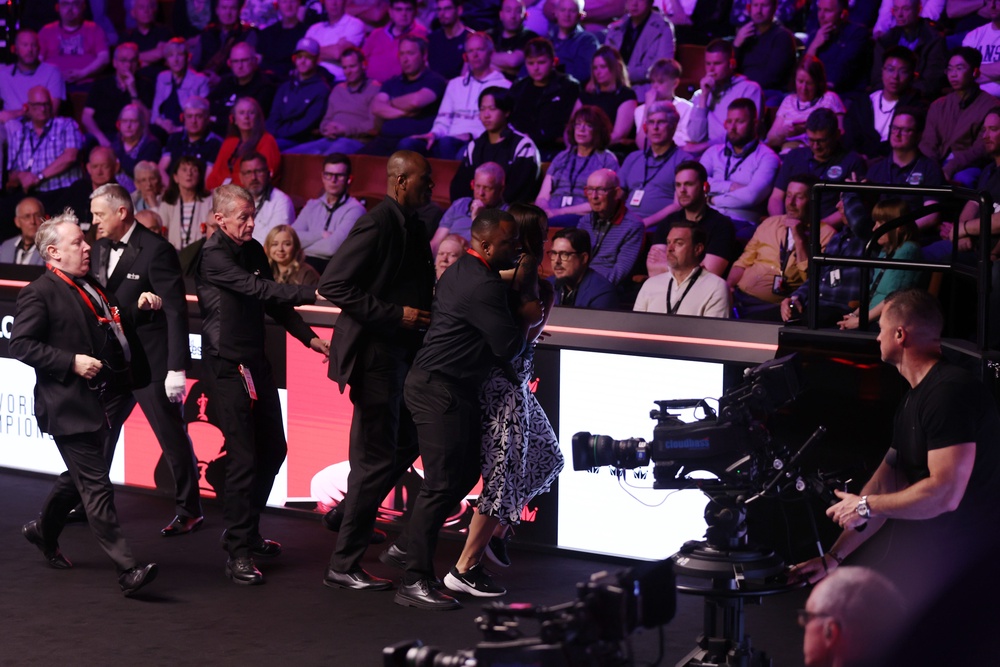 The individual was removed from the arena (Getty)