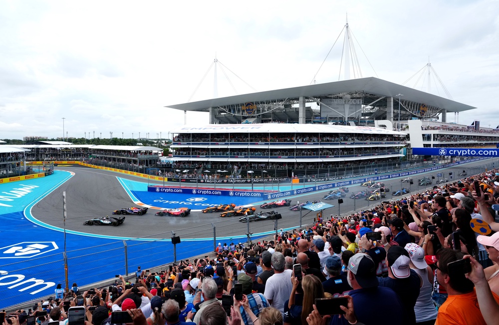 Max Verstappen locked up at the start (PA)