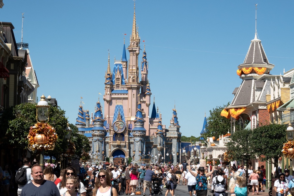 Magic Kingdom at Disney World in Florida took the No. 3 spot on TripAdvisor’s list (AFP via Getty Images)