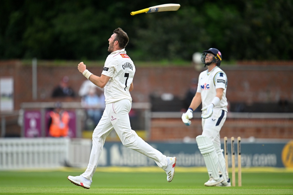 Joe Root made a half-century before falling to former England colleague Craig Overton (Getty)