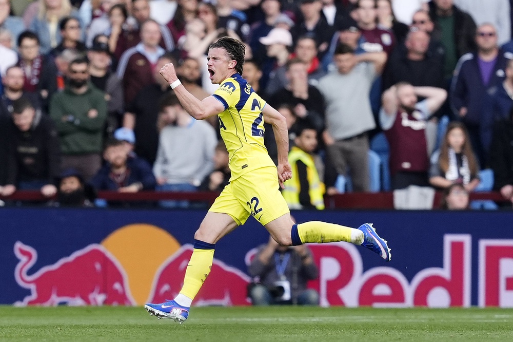 Conor Gallagher was delighted with his goal for Spurs (PA)