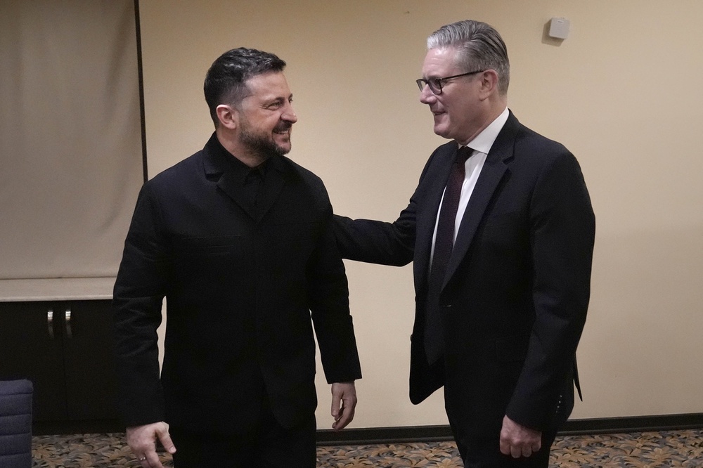 Sir Keir Starmer during a bilateral meeting with President Volodymyr Zelensky ahead of the European Political Community summit in Yerevan, Armenia (Stefan Rousseau/PA) (PA Wire)
