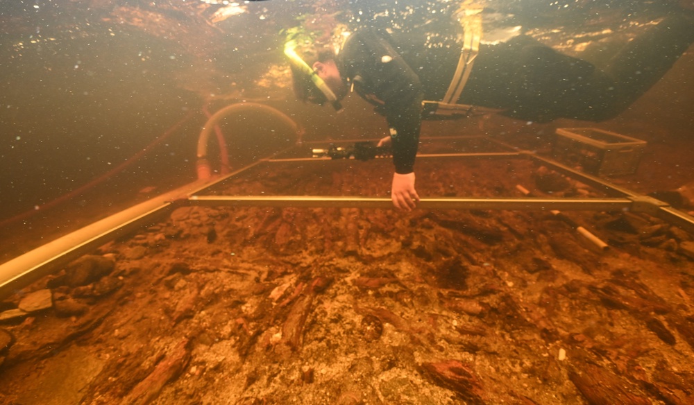 Divers carried out survey work at Loch Bhorgastail (University of Southampton/PA)