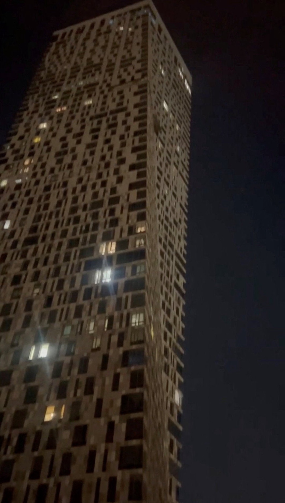 A building which was struck by a drone, amid the Russia-Ukraine conflict, in Moscow, Russia, in this screegrab obtained from a social media video released on May 4, 2026. (Reuters)