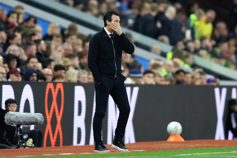 Aston Villa manager Unai Emery stood by his player after a poor performance in the 2-1 defeat against Tottenham (Nigel French/PA). (PA Wire)