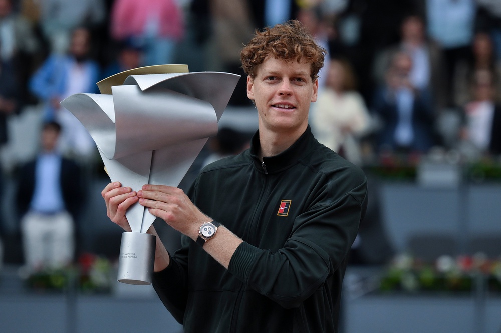 Jannik Sinner could become just the second player, after Djokovic, to complete the set of nine current Masters tournaments if he wins in Rome (Getty)