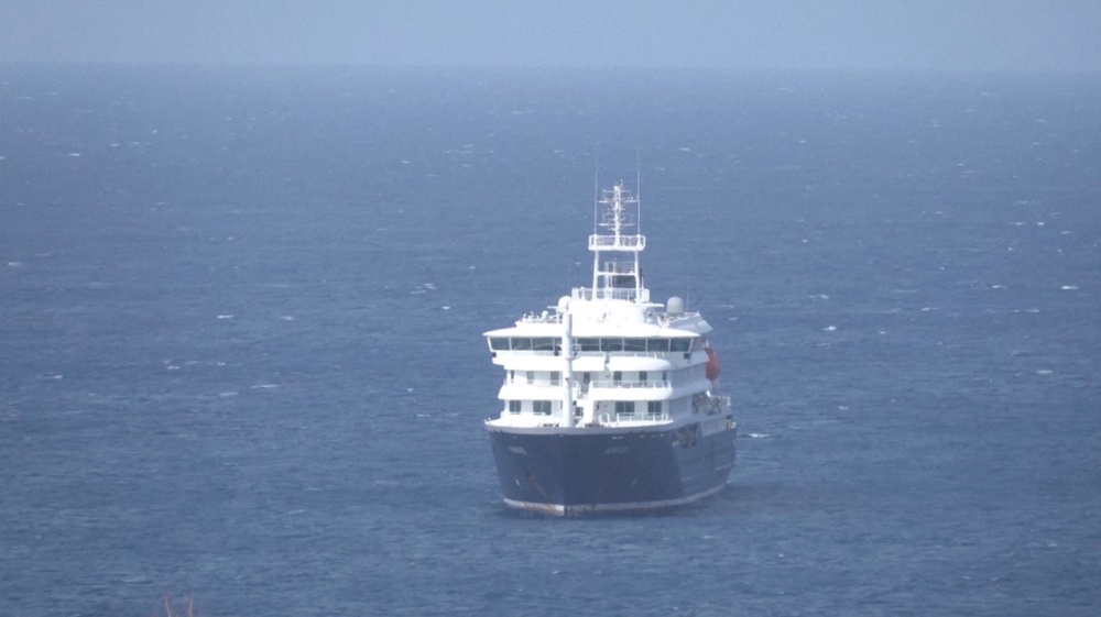 The MV Hondius is a polar-class luxury cruise ship (Reuters)