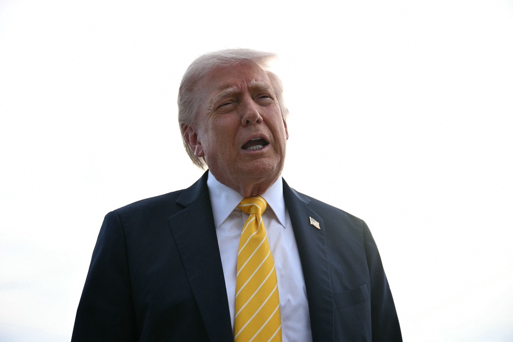 Donald Trump recounted his efforts to pass criminal justice reform legislation in 2018 in his attack on Jones (AFP/Getty)