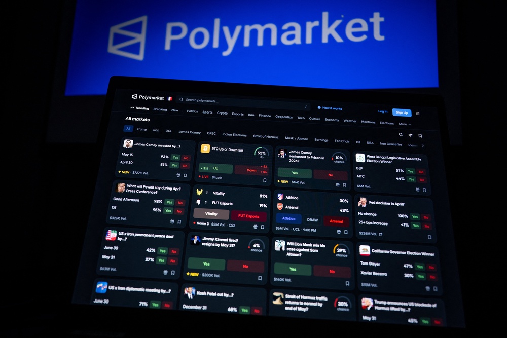 Polymarket uses cryptocurrencies to settle bets (AFP/Getty)