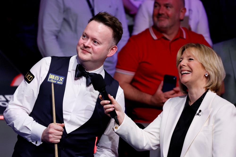 Murphy told the crowd he had predicted Wu becoming world champion (PA)