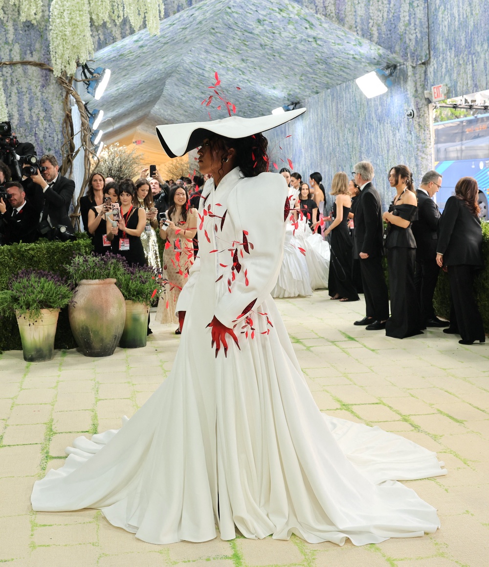 Pure serenity: Naomi Osaka understood Monday night’s Met theme (Reuters)
