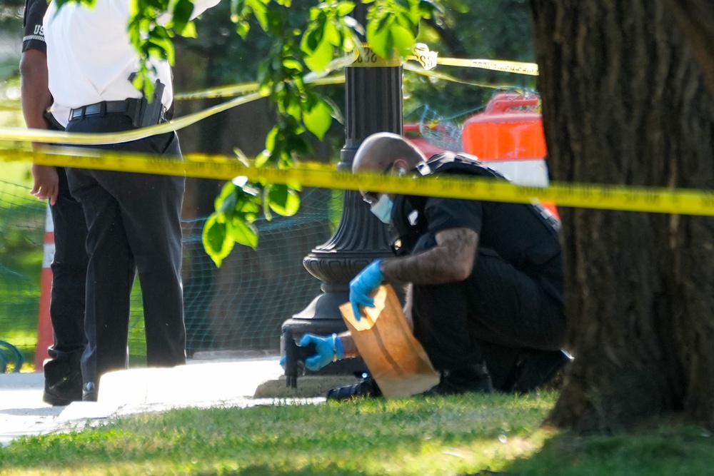 The suspect was taken to a local hospital and said to be conscious and breathing (Andrew Leyden/Getty Images)