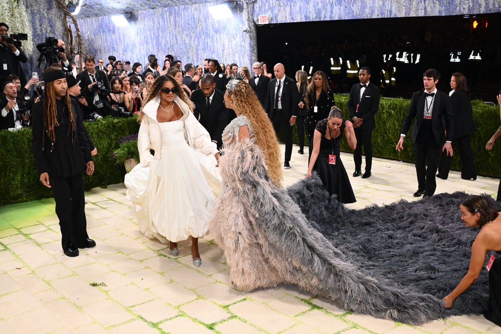 Beyonce was joined by her daughter Blue Ivy (Matt Crossick/PA) (PA Wire)
