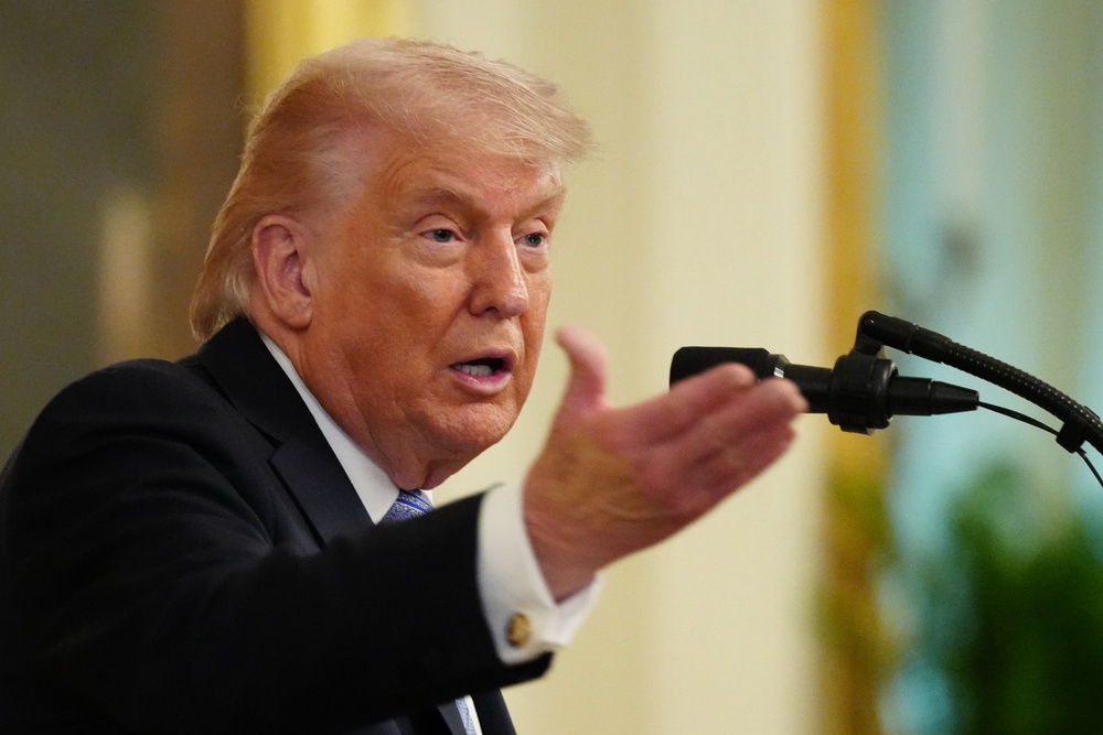 Trump claims gas prices will ‘drop like a rock’ as soon as the war he started against Iran ends (AP)