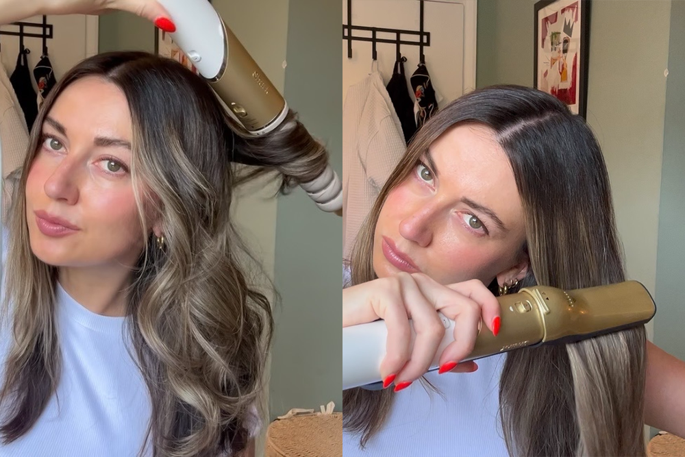 I swapped my Dyson airwrap for the Shark flexstyle for a month (Daisy Lester/The Independent)