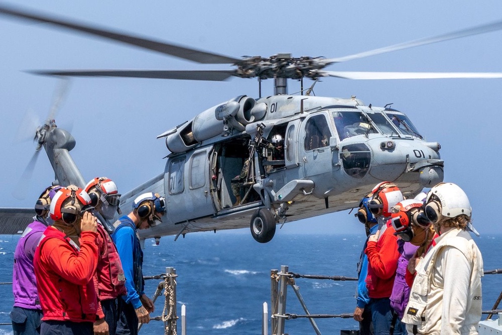 A US helicopter operating in Centcom’s area of responsibility (US Centcom)