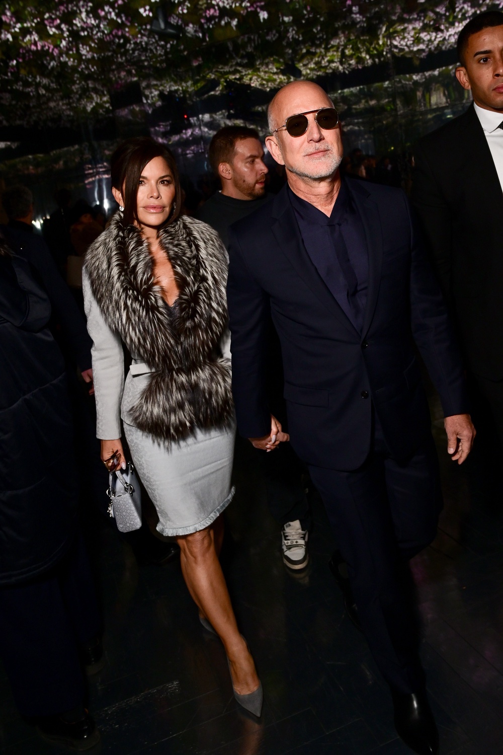 The couple, pictured here at Paris Fashion Week earlier this year, have been trying desperately to court the world of high-end fashion (Getty)