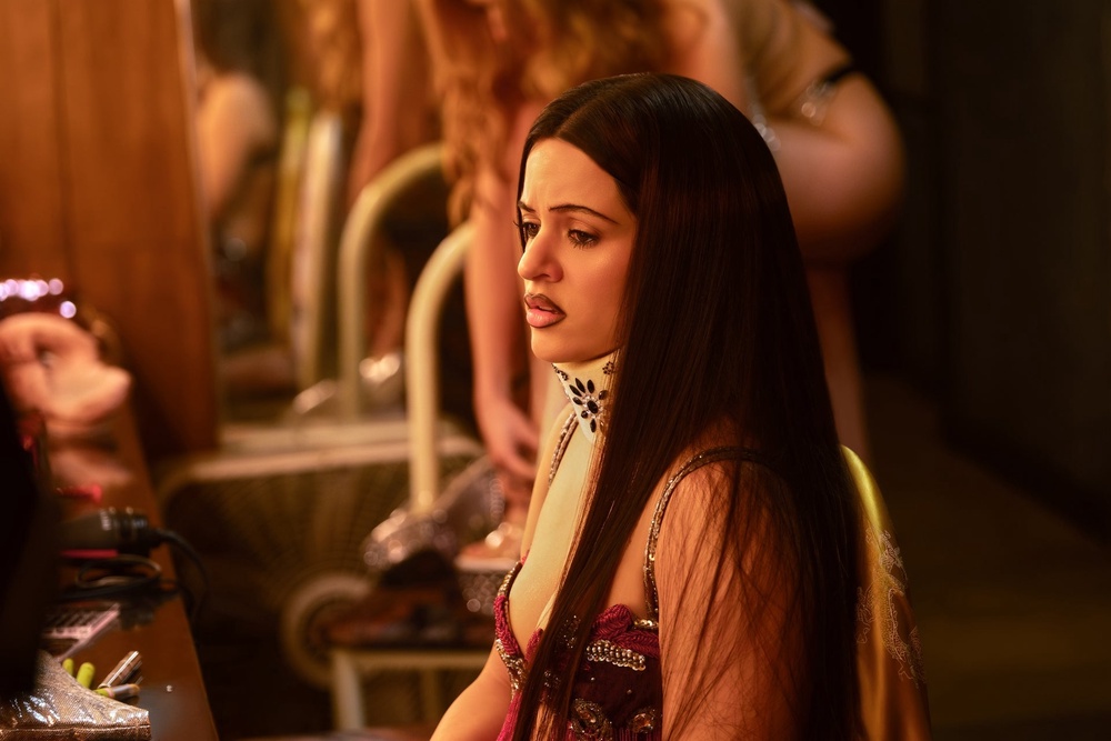 Spanish pop star Rosalía plays one of the women working in the strip club in the latest season of ‘Euphoria’ (Warner Bros)
