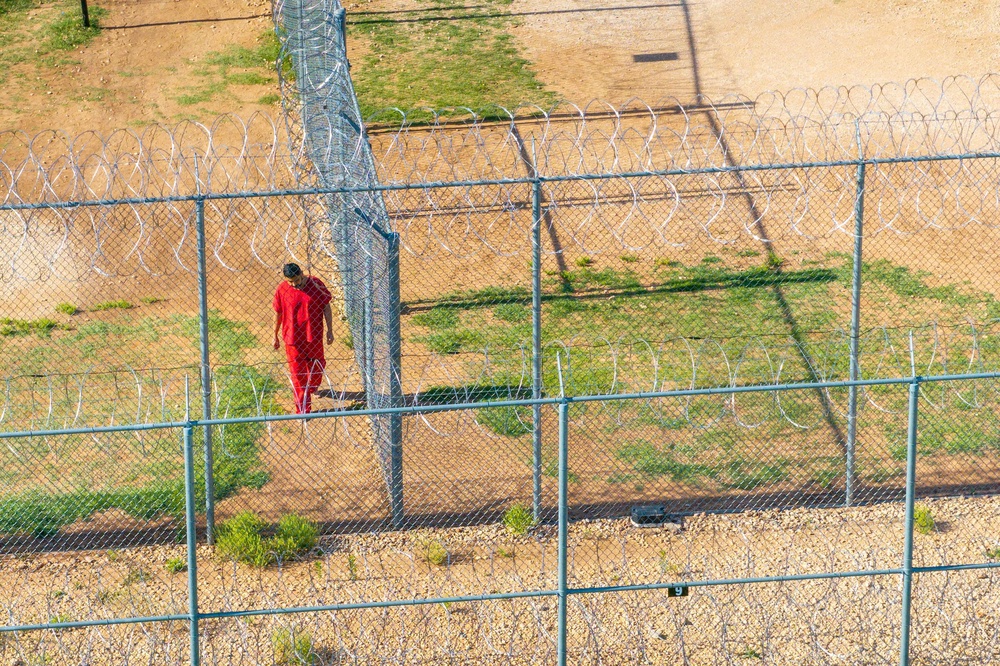 Lawsuits across the country allege inhumane conditions in ICE’s jail-like facilities holding people who mostly do not have a criminal conviction. There were nearly 800 allegations of use of force against detainees within Trump’s first year back in office (Getty Images)