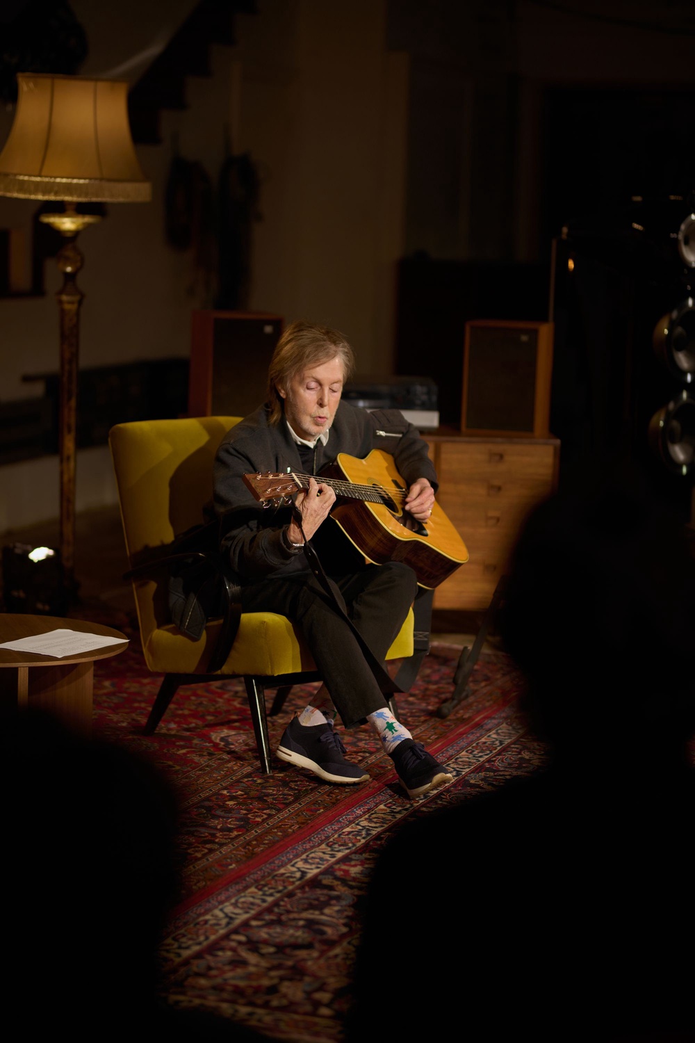 McCartney got out his guitar for the event (Sonny McCartney/MPL Communications)
