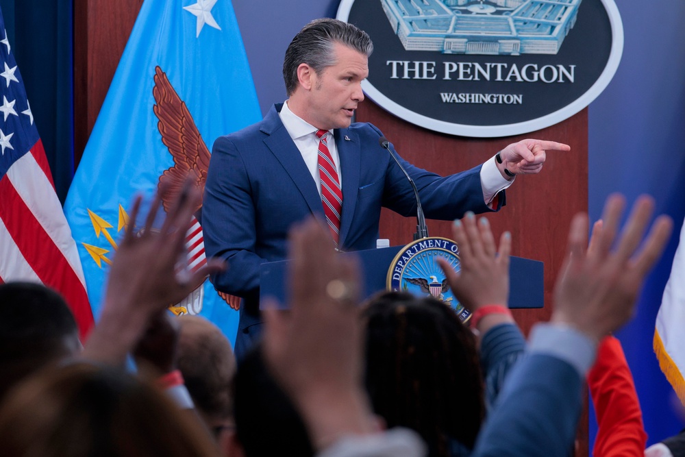 The Trump administration has worked to limit press access to the Pentagon, raising First Amendment alarm bells (Getty)