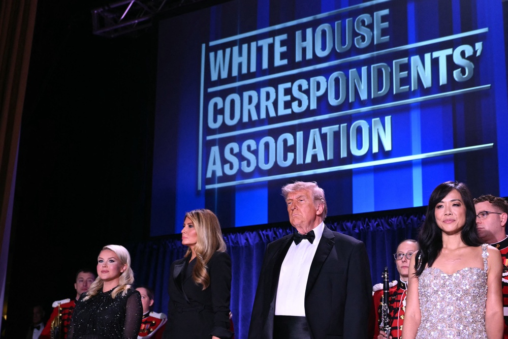 The black tie press gala was originally held on April 25 with President Donald Trump, first lady Melania Trump and members of his cabinet in attendance but had to be abandoned when a gunman attempted to storm the venue (AFP/Getty)