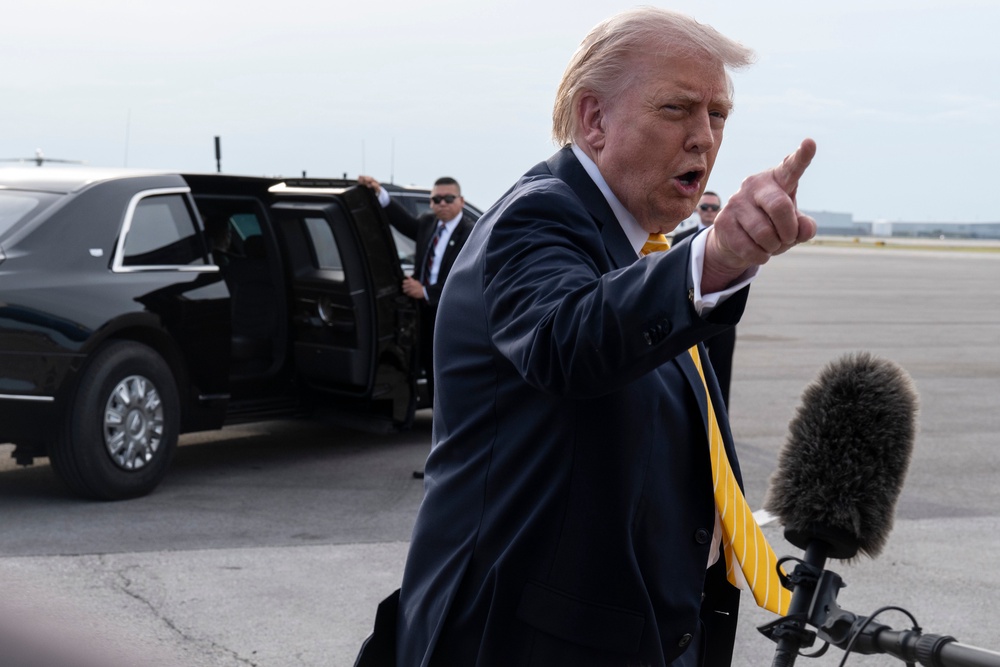 Donald Trump has blasted CBS News correspondent Norah O’Donnell again for questioning the president on the manifesto of the suspect accused of opening fire at the White House Correspondents’ Dinner last month (Getty Images)