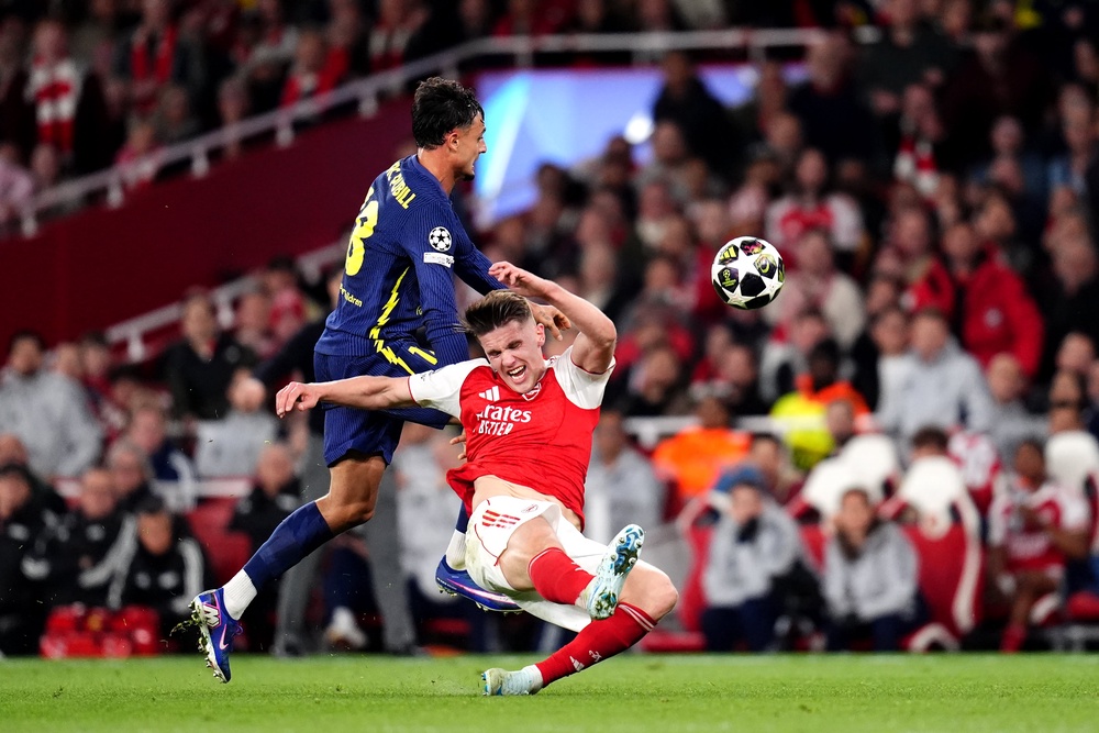 Viktor Gyokeres' centre forward play helped Arsenal reach the Champions League final (PA)