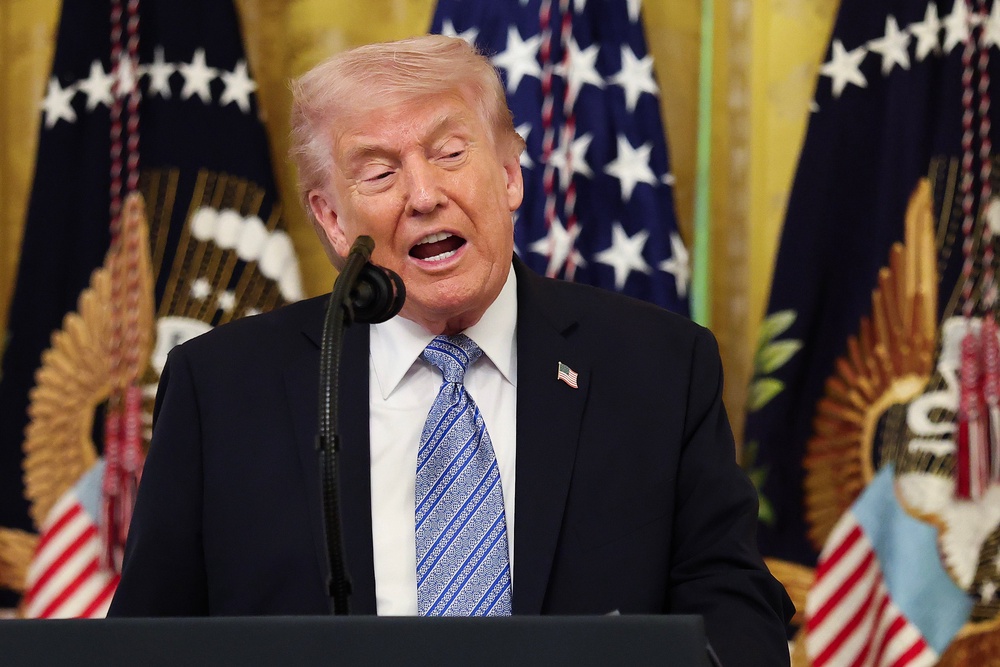 US President Donald Trump has announced he will pause his plan to escort ships through the Strait of Hormuz, citing 'great progress' toward a deal to end the war with Iran (Getty)