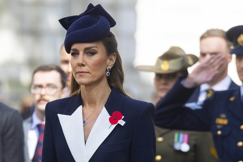 The Princess of Wales attends a wreath-laying ceremony and parade commemorating Anzac Day (David Parry/PA) (PA Wire)