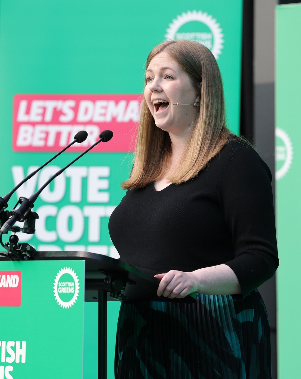 Scottish Green party co-leader Gillian Mackay is against new oil and gas drilling in the North Sea (Steve Welsh/PA) (PA Wire)