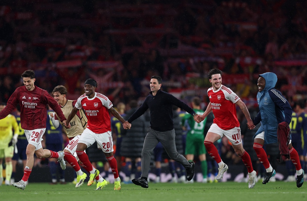 The Gunners have enjoyed a week of giddy highs after reaching the Champions League final (Getty)