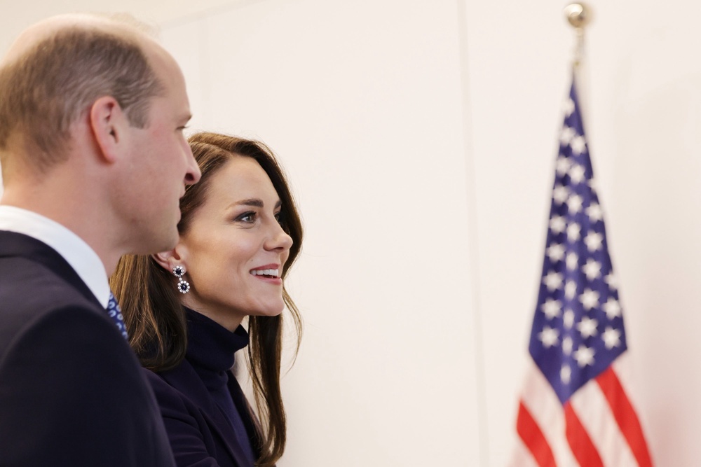 The Prince and Princess of Wales arriving at Logan International Airport in Boston, Massachusetts (PA) (PA Archive)