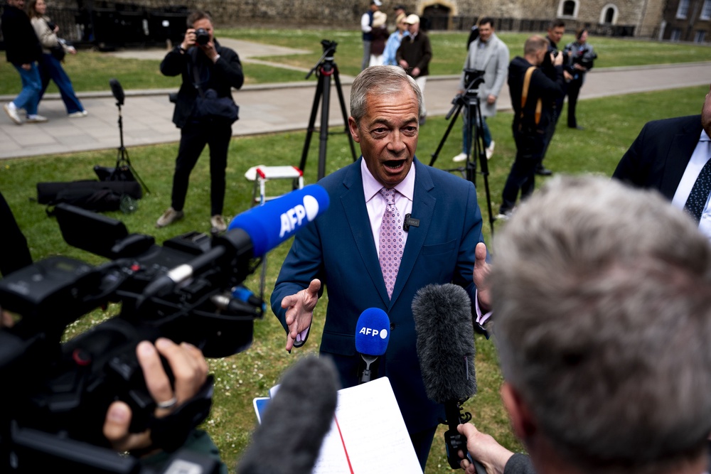 Nigel Farage said he would not refer himself to Parliament’s standards watchdog over a £5 million gift from Reform UK donor Christopher Harborne (Jordan Pettitt/PA) (PA Wire)