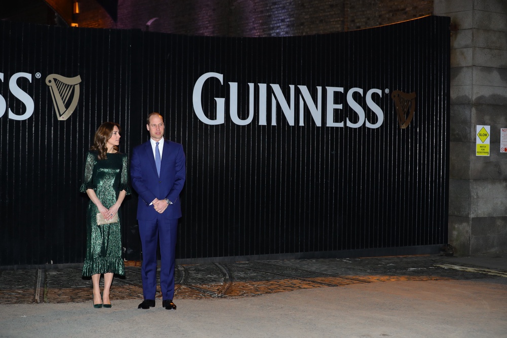 The then Duke and Duchess of Cambridge arrive at a reception hosted by the British ambassador to Ireland at the Gravity Bar, Guinness Storehouse (PA) (PA Archive)