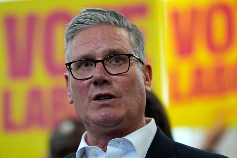 UK Prime Minister Keir Starmer has called for tougher action against people chanting certain phrases at pro-Palestinian protests (Getty)