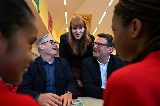 Former deputy prime minister Angela Rayner and Manchester mayor Andy Burnham are both seen as potential future leadership contenders (AP)