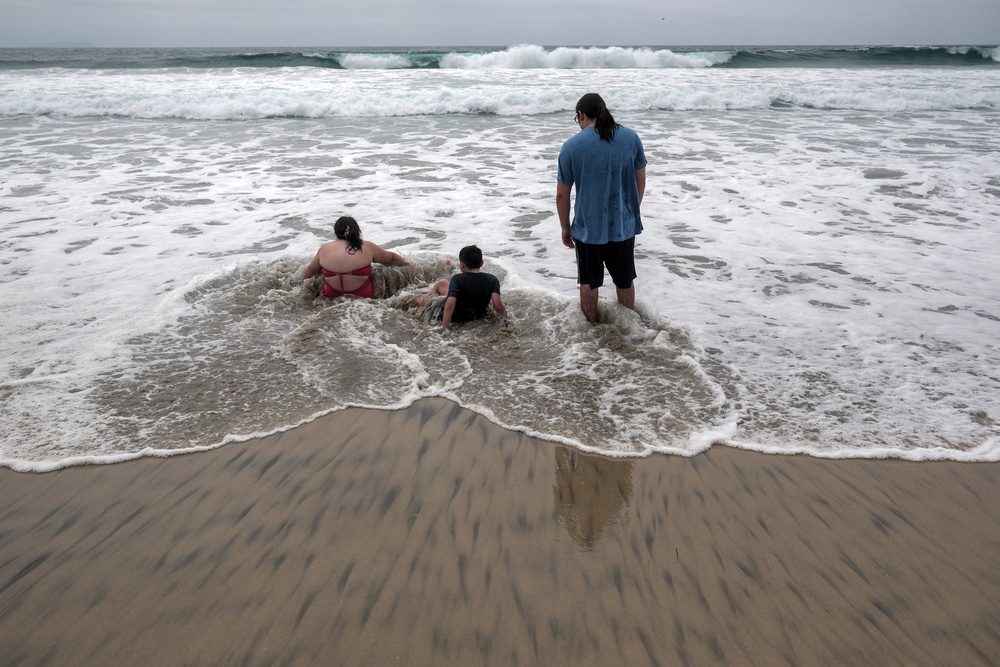 Coronado residents blame both Mexico (where this photo was taken) for the sewage overflows and the U.S. for not acting quickly enough to address the underlying infrastructure problems driving the crisis (AFP/Getty)