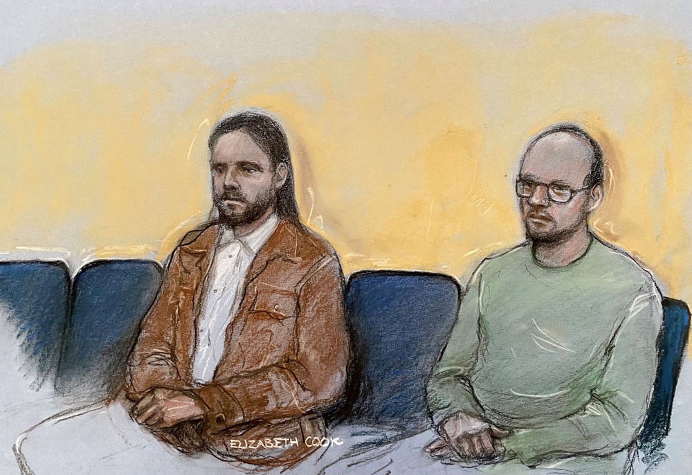 Jamie Varley and John McGowan-Fazakerley appeared at Preston Crown Court (Elizabeth Cook/PA)