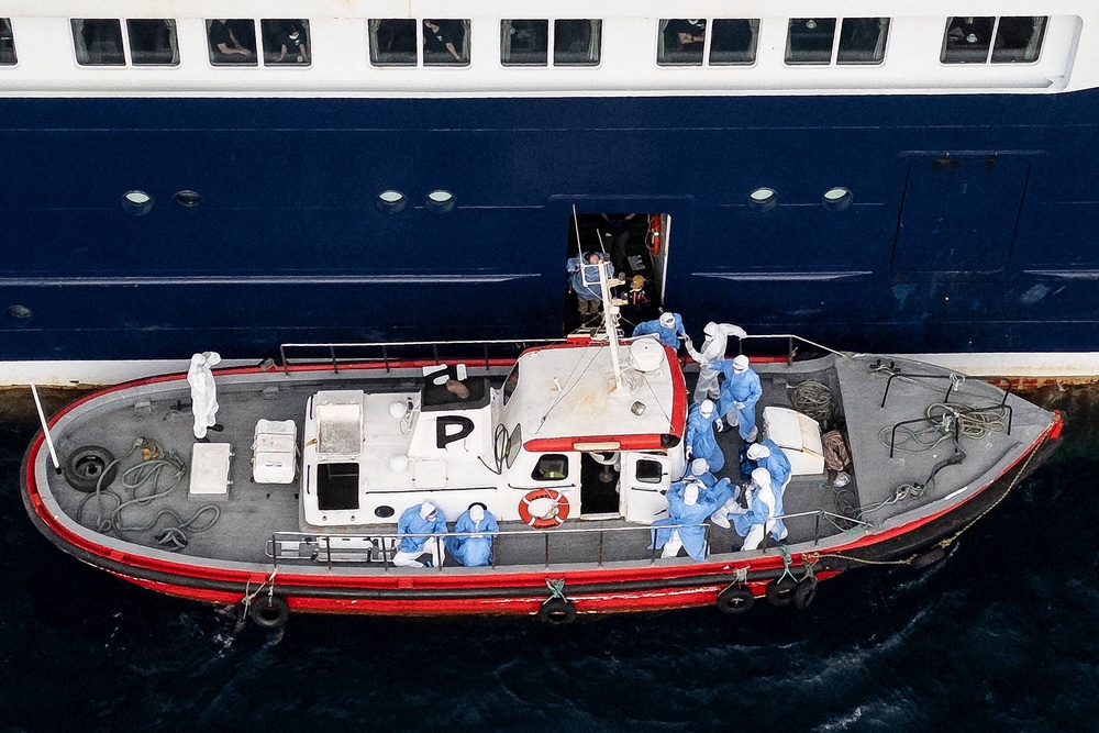 The evacuated passengers will receive medical care in specialist hospitals in Europe (AFP/Getty)